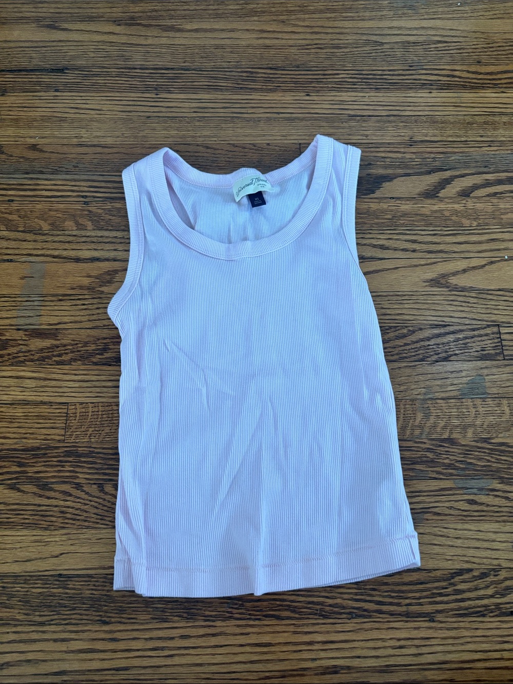 Classic Kids Ribbed Tank Top - Light Pink